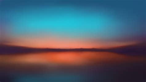 Orange Sunset Blur Minimalist 5k Wallpaperhd Artist Wallpapers4k