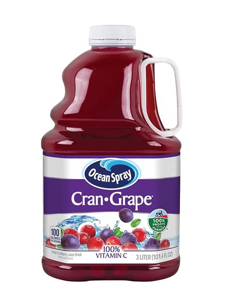 Ocean Spray Juice Drink Cran Grape 3 Liter Bottle