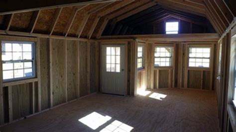 Interior Of Deluxe Side Lofted Barn Cabin Lofted Barn Cabin Shed