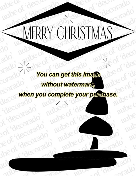 printable christmas cards black and white