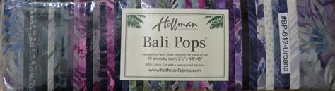 Hoffman Bali Pops 40 Precuts 2 12 X 44 Batik Strips Bp 612 Urbana 5093