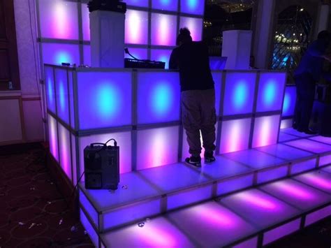 Led Lighted Dance Floor Full Sound Sensitive And Led Dance Stage