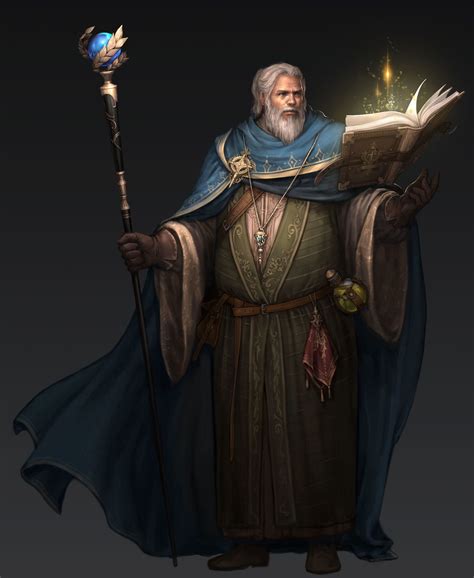 Old Men Wizard Paintingcarrot Personaggi Fantasy Medievale Guerrieri