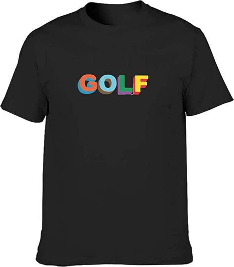 Mens Golf Colored Cotton T Shirts Golf Enthusiasts Loose Short