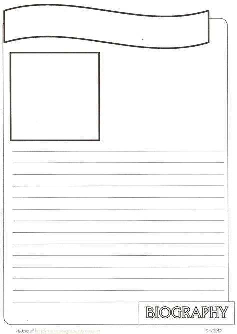 Biography Project Template It Is Titled Hero Ofprintable Template