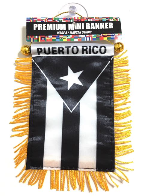 puerto rico black flag puerto rican well made small flag we sew our flags together comes with