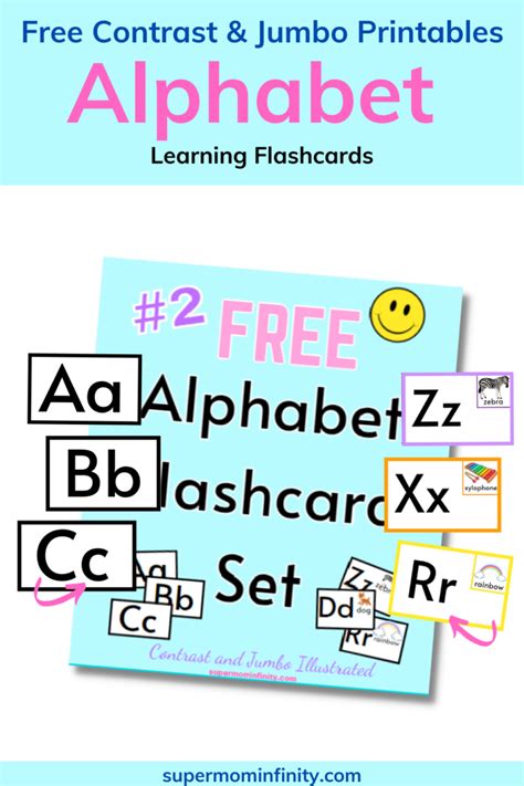 Free Alphabet Flashcards For Kids Supermominfinity