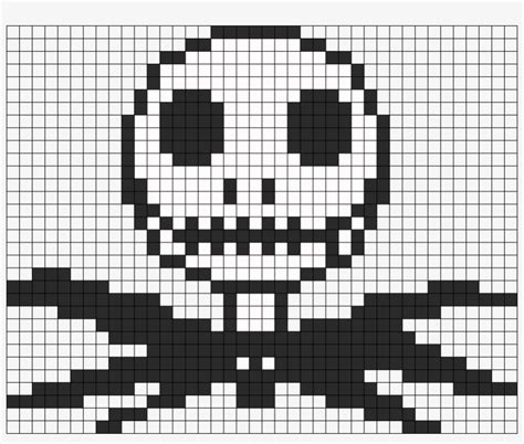 Jack Skellington Perler Bead Pattern Bead Sprite Pixel Art Jack