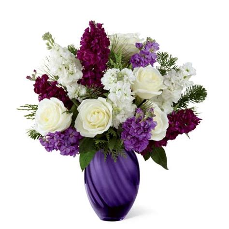 They are a sign of love and affection. So Stocky Purple Flower Bouquet at Send Flowers