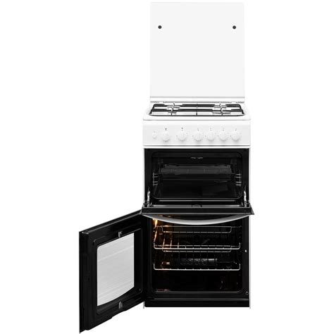 Indesit 50cm Double Cavity Gas Cooker With Lid White Id5g00kmwl