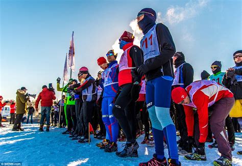 Baikal Ice Marathon Runners Trek Across Worlds Oldest Frozen