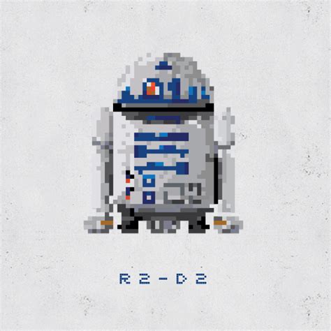 R2 D2 Pixel Art On Behance