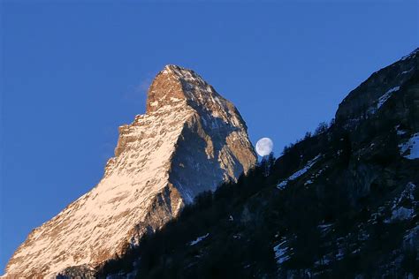 Matterhorn At Sunrisemoonset Shutterbug