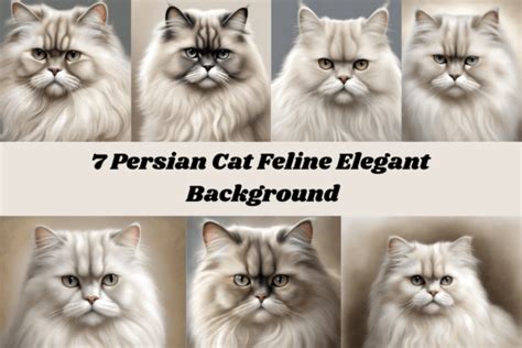 7 Persian Cat Feline Elegant Graphic By Cycynms · Creative Fabrica