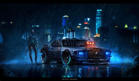 Hình nền xe hơi Cyberpunk hiện đại tương lai Top Hình Ảnh Đẹp
