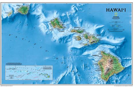 Hawaii Wall Map By National Geographic Mapsales