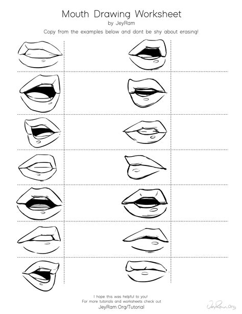 How To Draw A Mouth Step By Step Realistic