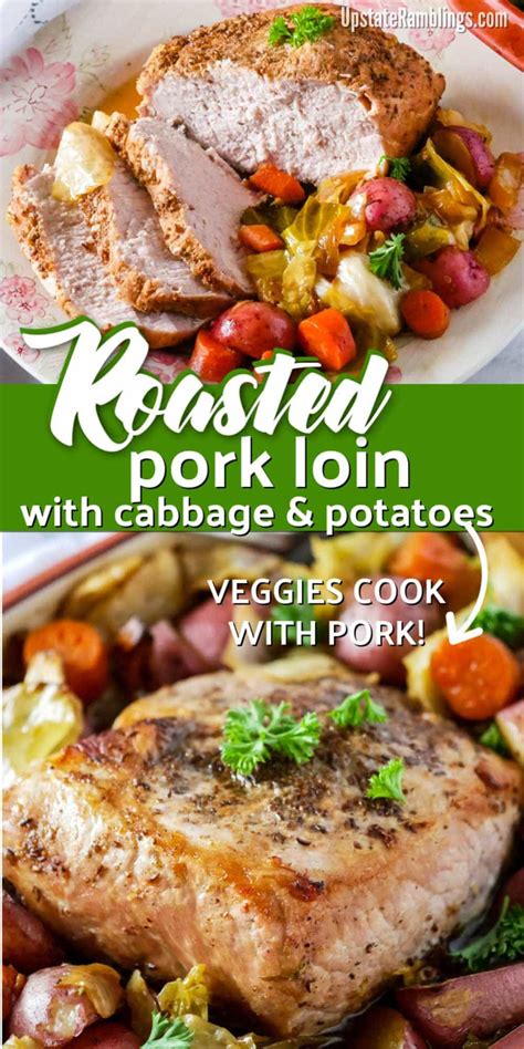 May 07, 2014 · add the potatoes and leeks to the pan and cook, stirring occasionally, until lightly browned, 3 to 5 minutes. Oven Roasted Pork Loin with Cabbage and Potatoes - Upstate ...