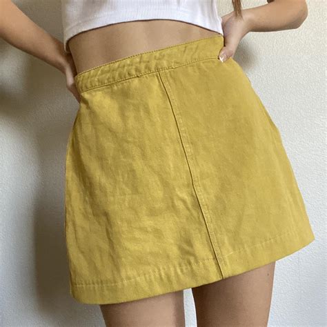 Mustard Yellow Mini Skirt 🤍 🌱great Condition Depop