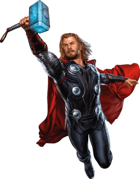 Thor Segurando Martelo Png