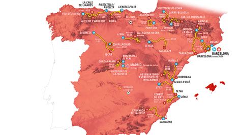 Vuelta Ciclista A España 2023 Recorrido Y Mapa De Las Etapas