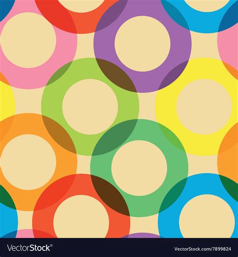 Pattern With Colorful Circles Royalty Free Vector Image