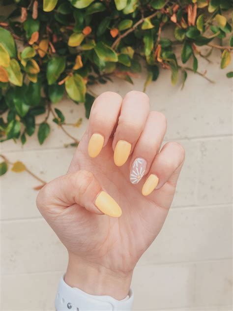 Pastel Yellow Nails With Design Amy R Banks
