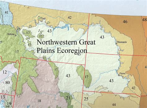 The Location Of The Northwestern Great Plains Ecoregion 43 Usa From