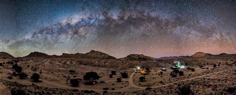 Panorama Of Milky Way In Namibia Taken October 2016 Oc 11034x4465