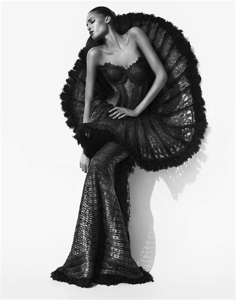 cindy bruna by roland lane wearing malgorzata dudek dress fashion photography conceptual