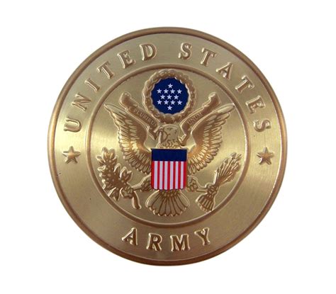 United States Army Military Metal Auto Decal Emblem 2 Inch