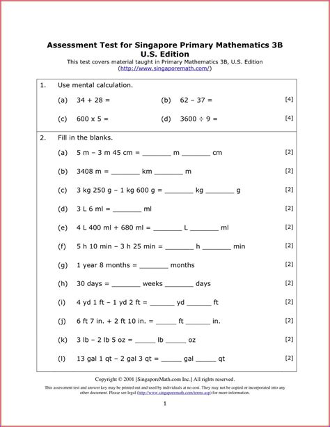 8th Grade Math Practice Test Printable Worksheet Resume Examples