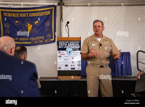 Naval Base San Diego Aug 23 2018 Vice Adm Rich Brown Commander Naval Surface Force Us