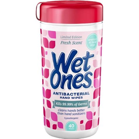 Wet Ones Antibacterial Hand Wipes Fresh Scent 40 Each