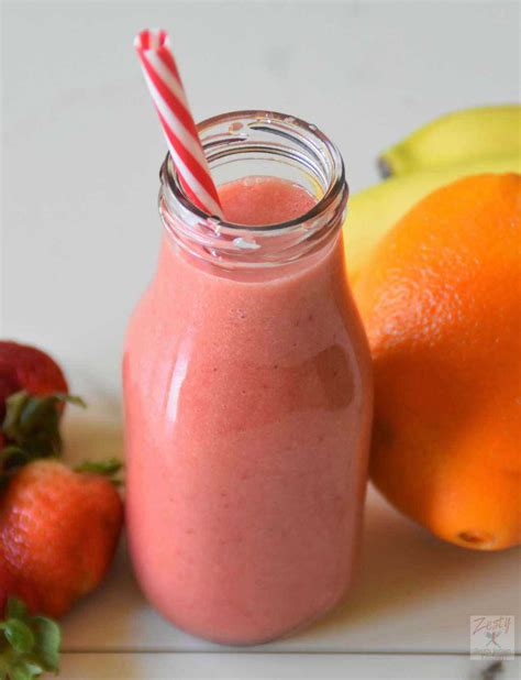 Strawberry Orange Smoothie With A Twist Easy Food Receipes