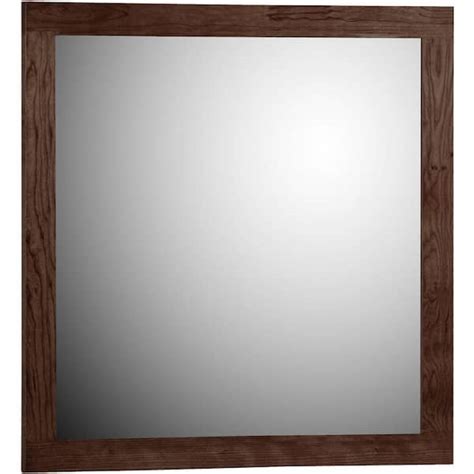 Dark Wood Framed Bathroom Mirrors Semis Online