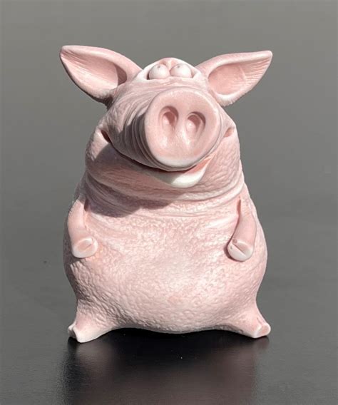 Pig Pig Figurine Animal Handmade Pig T Collectible Etsy