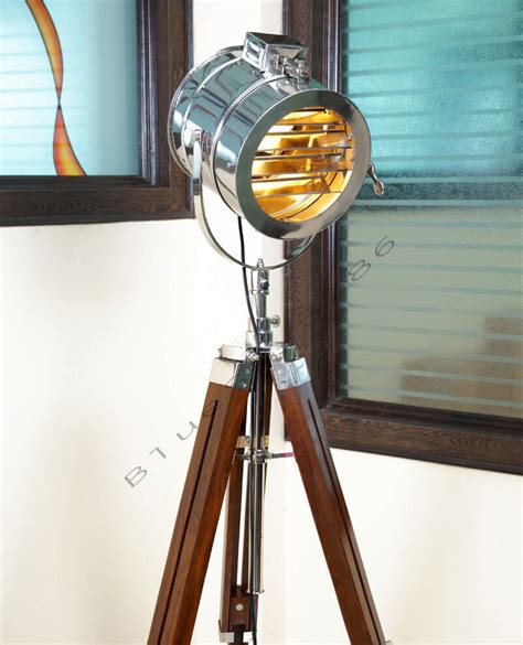 Designer Marine Floor Lamp Nautical Spot Studio Tripod Floor Lamps