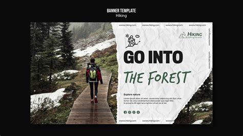 Free Psd Go Into The Forrest Banner Template