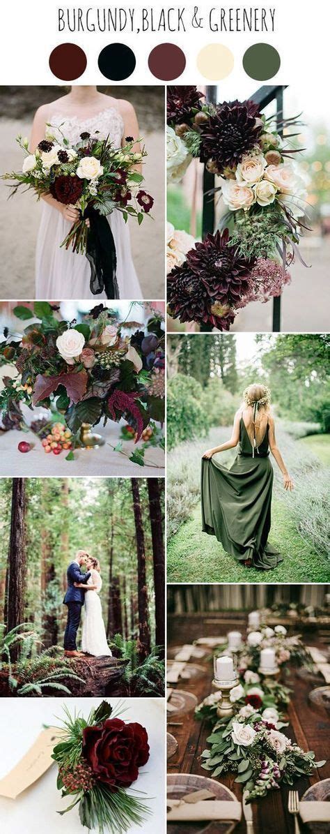 Top 9 Fall Wedding Color Schemes For 2019—burgundy And