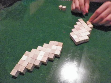 Cassies Creative Crafts Minecraft Sword Tutorial Using Wooden Blocks