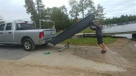 Loading Boat Onto My Car Roof Youtube