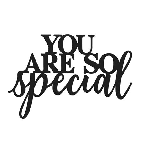 You Are So Special Words Metal Die Cut Creative Expressions Etsy