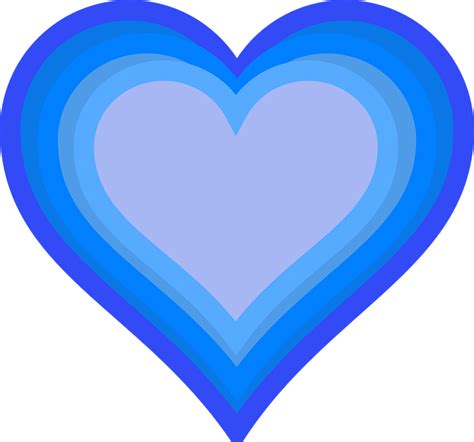 Heart Blue Love Free Vector Graphic On Pixabay