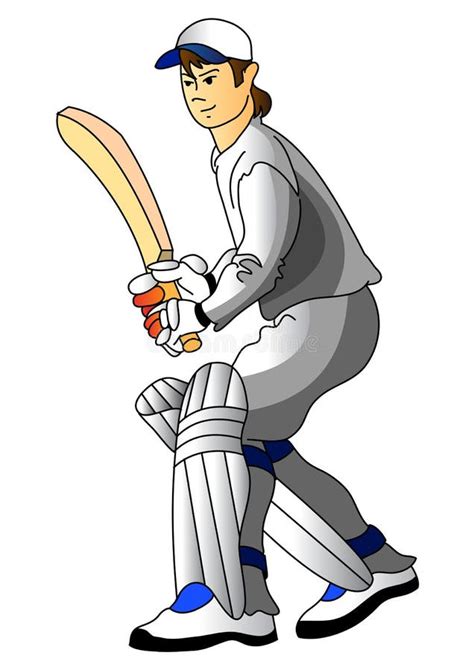 Cricket Player Stock Illustration Illustration Of Field 7293770