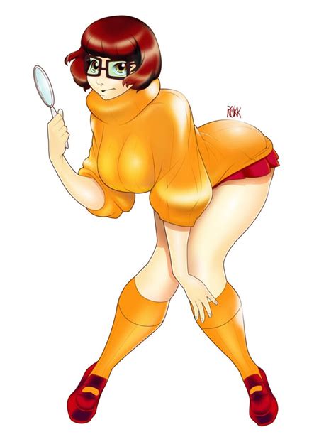 Johnrokk Velma Dace Dinkley Hanna Barbera Scooby Doo 1girl Bent