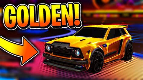 How To Get A Golden Car With No Mods Rocket League Youtube