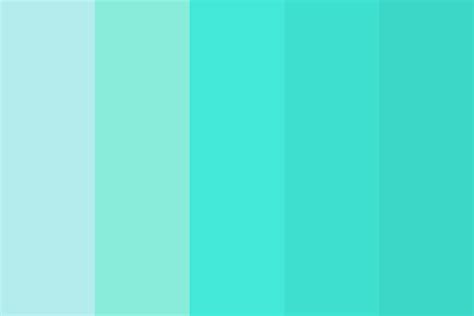 Shades Of Turquoise Color Palette Turquoise Color Palette Turquoise