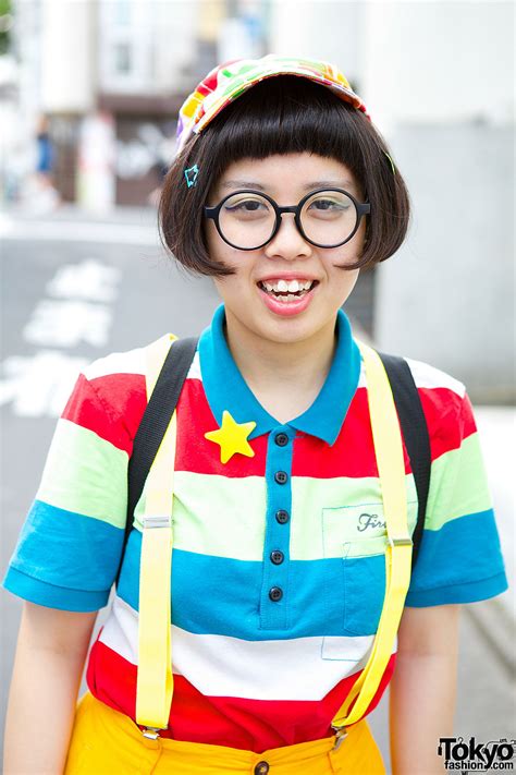 harajuku girls w round glasses resale fashion platform sneakers and sandals tokyo fashion