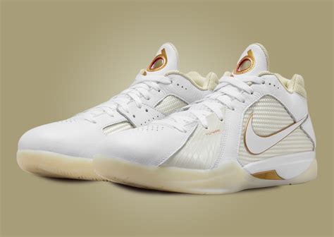 Kevin Durants Nike Kd 3 Gets A Touch Of White Gold Sneaker News